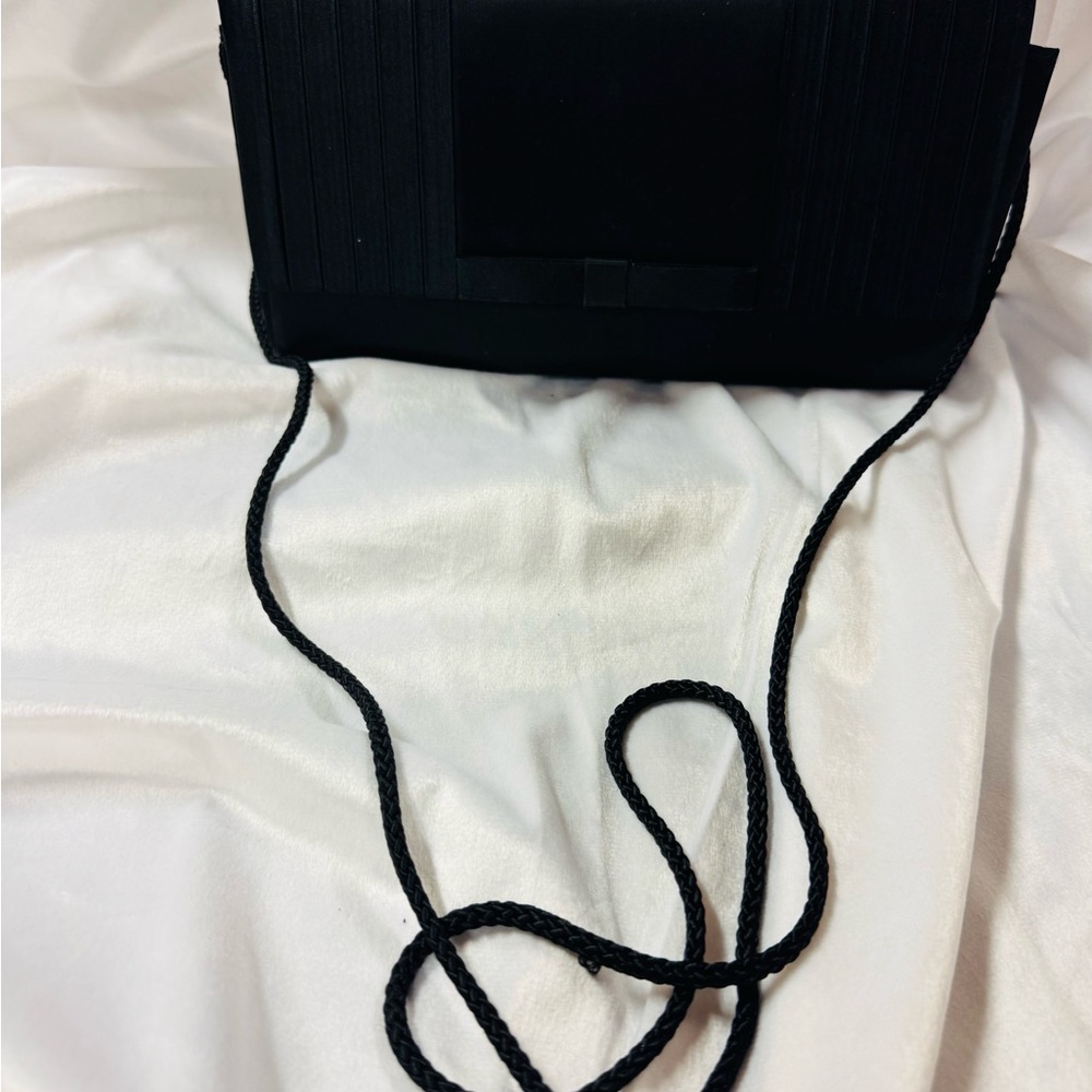 Valerie Stevens Black Clutch with Wristlet